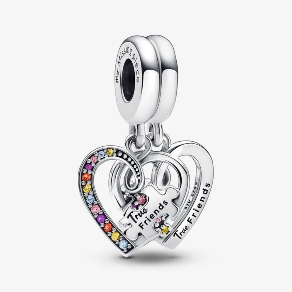 Pandora Puzzle Piece Hearts Splittable